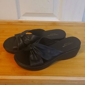 Cole Haan Black Grand.Os Sandels 8.5